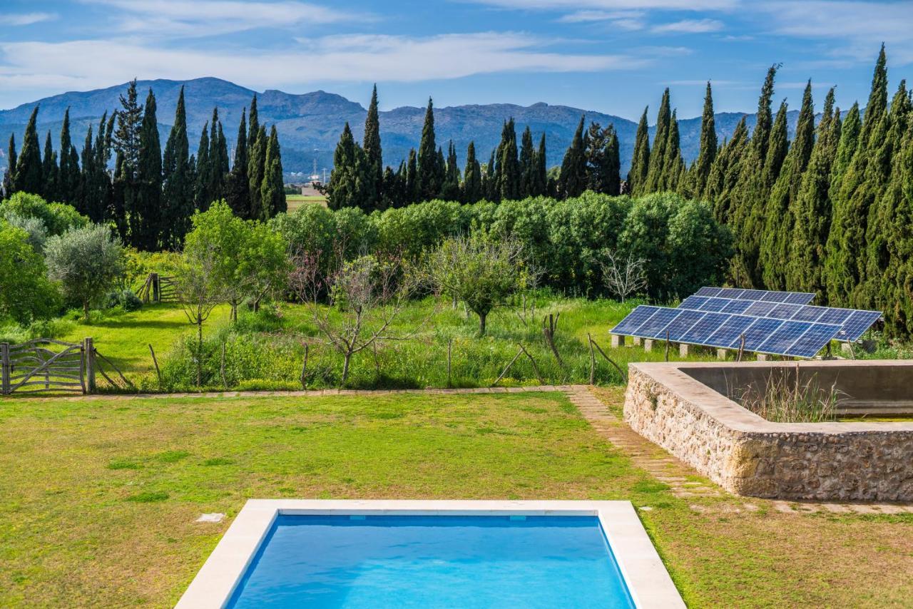 TRAUMHAFTE FAMILIEN-FINCA - 8 Gäste, Pool, Pferde&Hühner, Ruhe&Privatsphäre Villa Sa Pobla Exterior foto